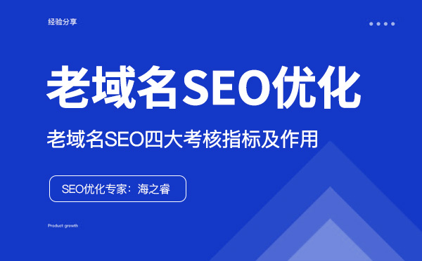 老域名SEO优化四大考核指标及作用