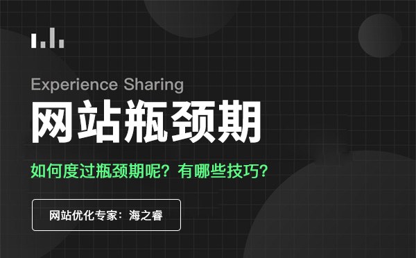 网站优化进入瓶颈期该如何度过？